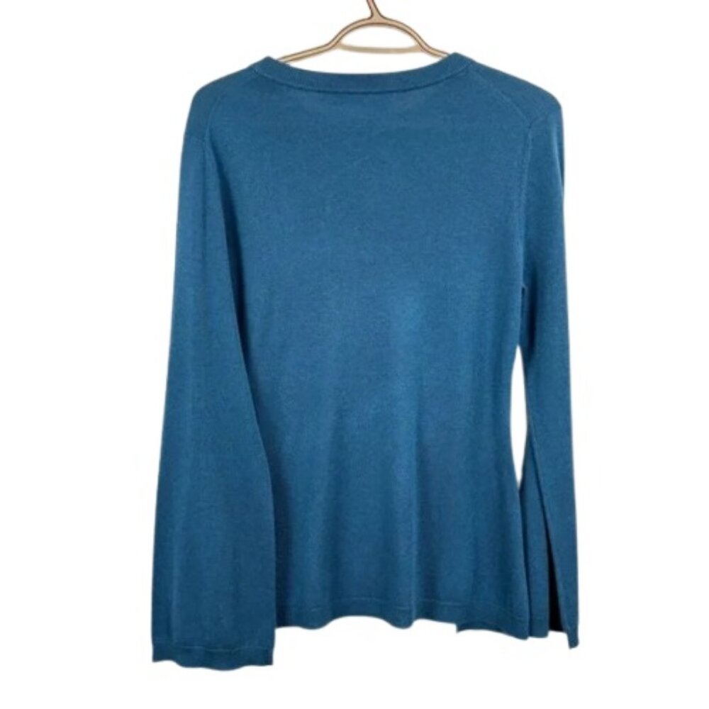 360 Cashmere blue side knot long sleeve sweater size S NWT - Picture 5 of 8